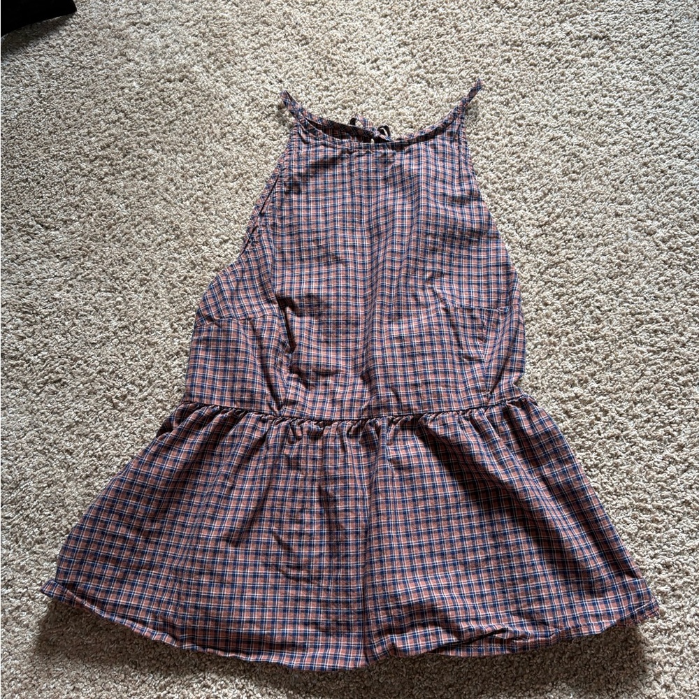 Plaid Halter Top